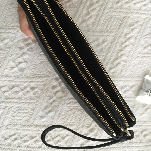 Coach Double zipper clutch new